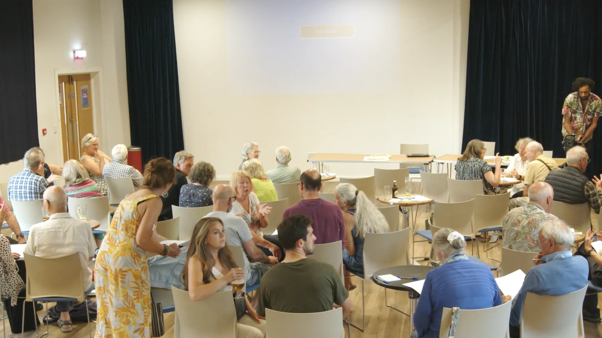 Retrofit West event presentation, wide shot