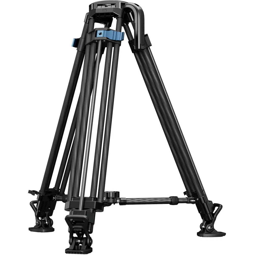 Sirui SQ75 twin leg tripod set up with a mid level spreader fitted