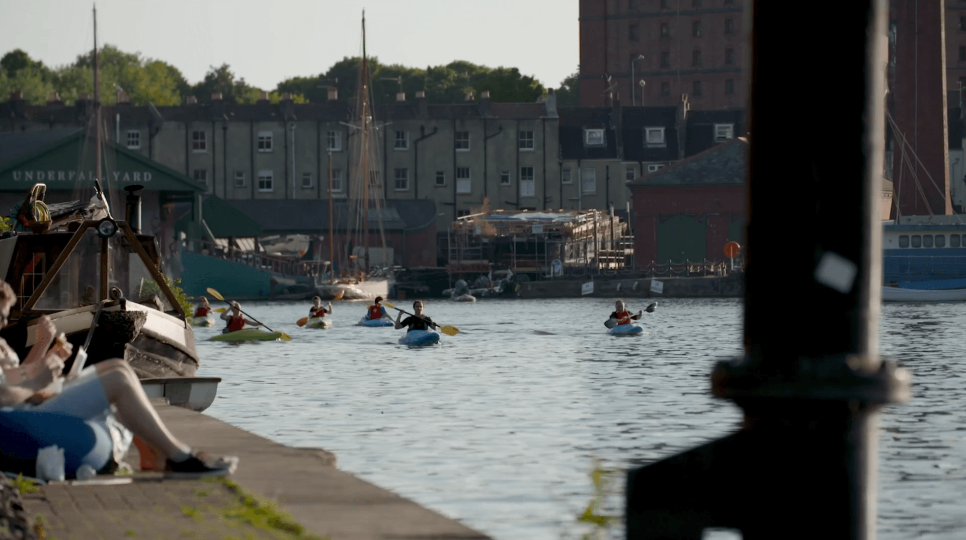 Kayakers in Bristol Harbour