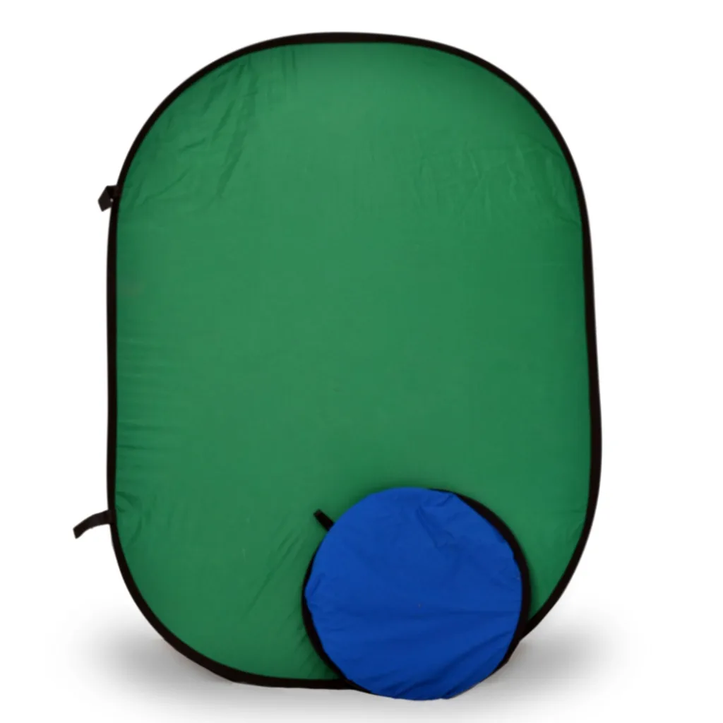 Green blue screen collapsible background