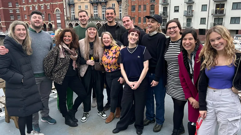 Still from Creative Coalition Festival 2023, event film for Creative UK - Floating Harbour film production