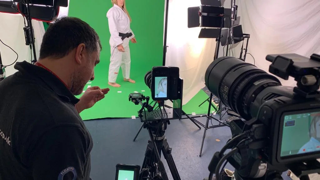 Still from Tokyo Olympics 2020 film - Floating Harbour film production