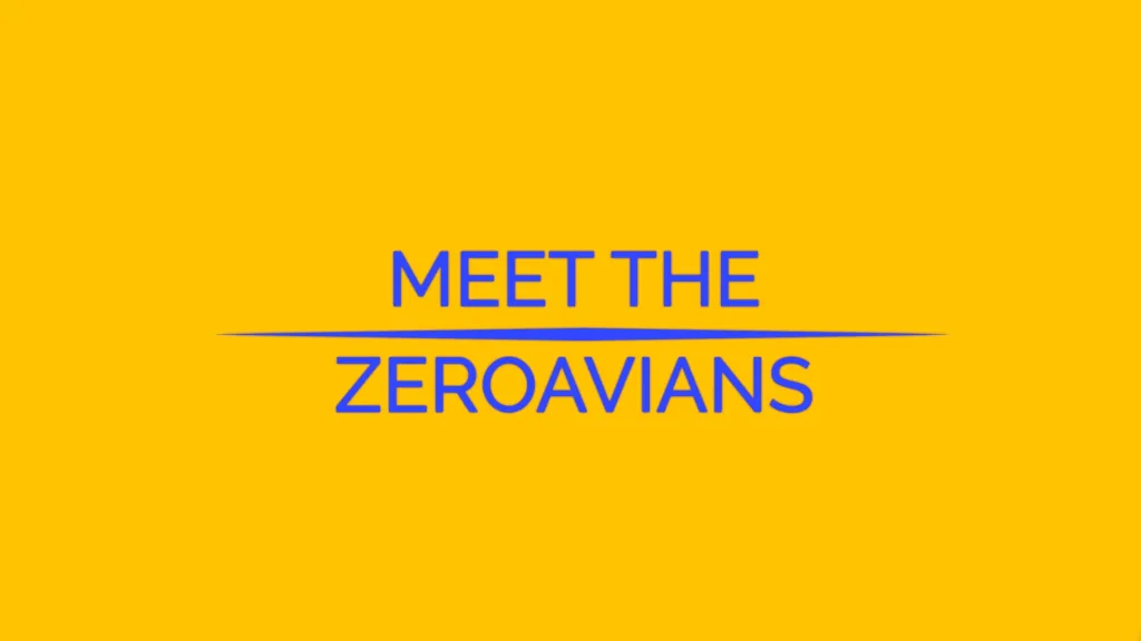 Graphic produced for a series of films for Zeroavia - Floating Harbour film members of the team and what they do in their jobs. Documentary filming from Bristol based production company working across the UK.