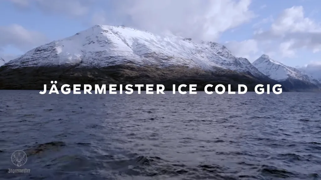 Still from Ice Cold Gig, film for J%C3%A4germeister 2 - Floating Harbour film production