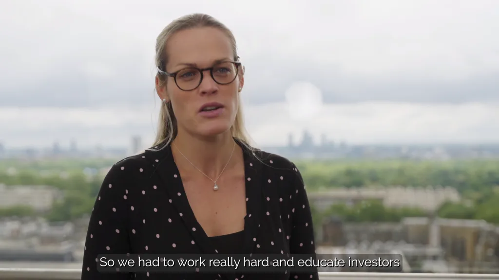 Former CFO at zeroavia speaking during an interview filmed in London by Floating Harbour film production team