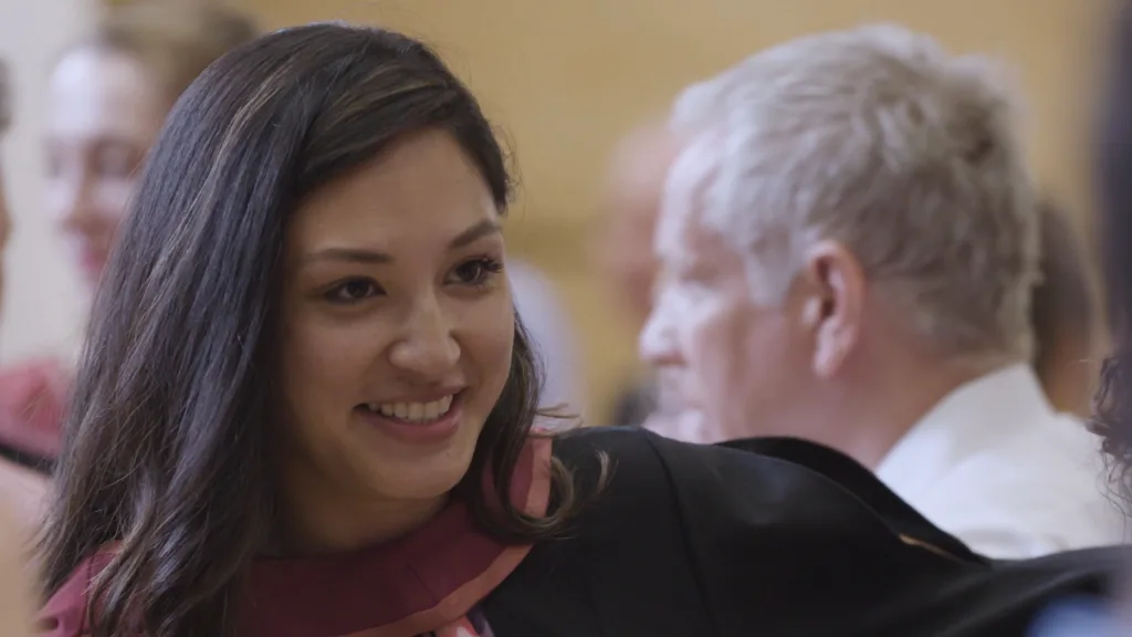 Still from University Of Bristol Modern Languages promotional film - Floating Harbour film production