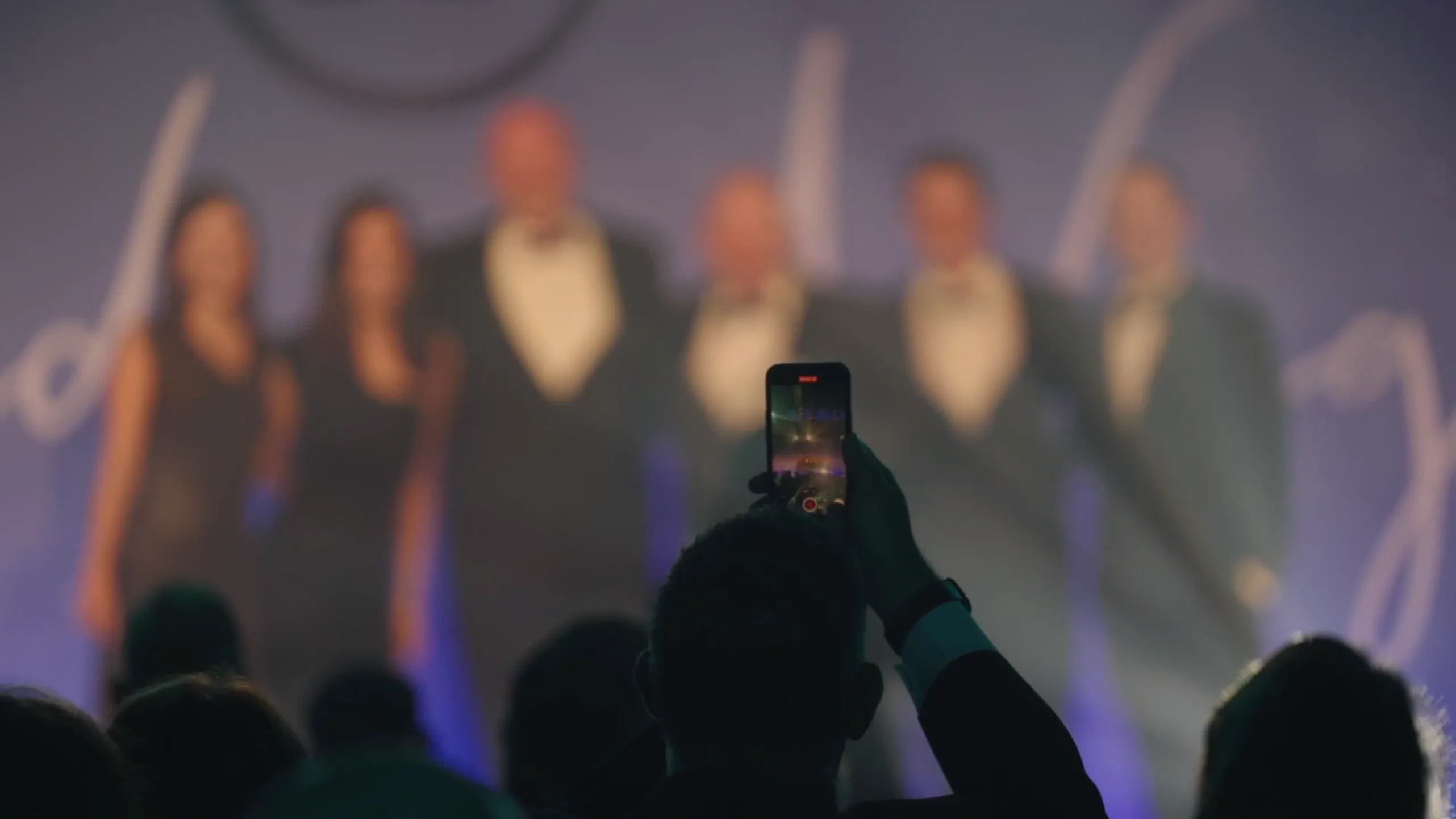 Still from Finance and Accounting live production - Floating Harbour film production