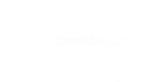 Creative UK white logo