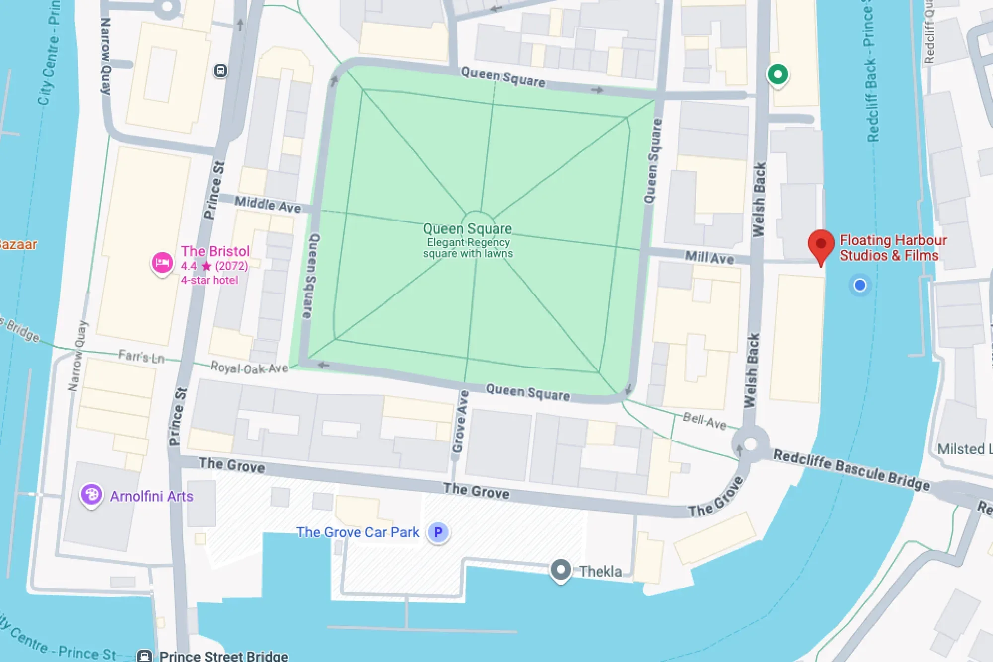 Map of Bristol Floating Harbour
