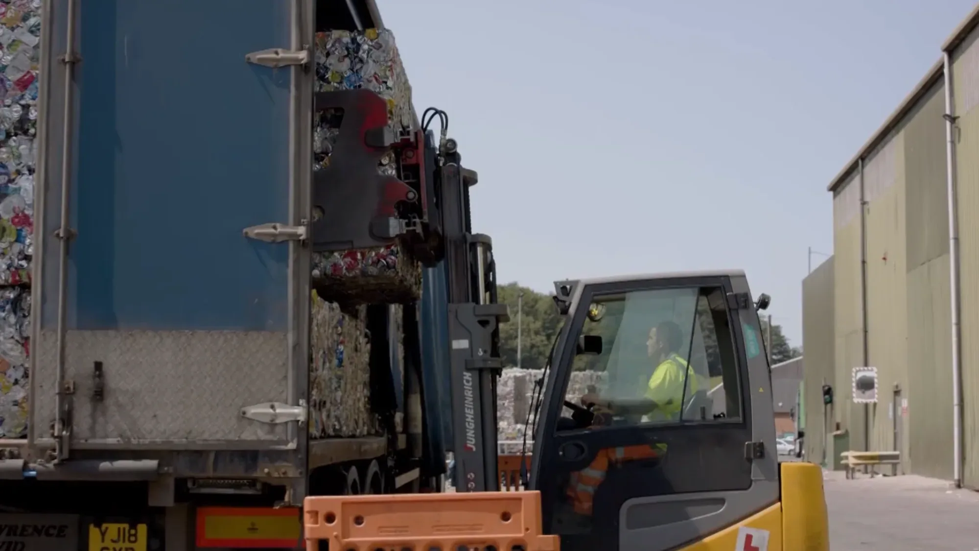 Still from Bristol Waste Recycling film - Floating Harbour film production