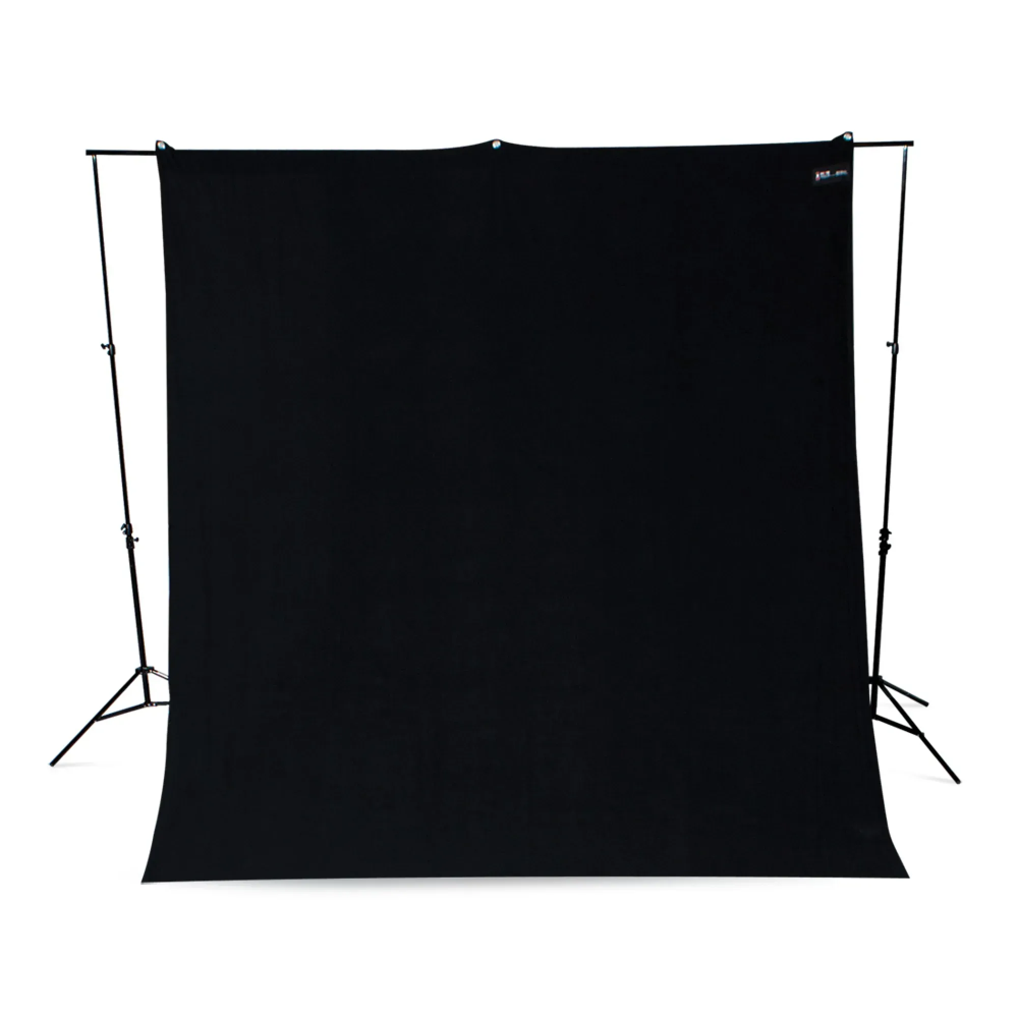 Black backdrop with stand