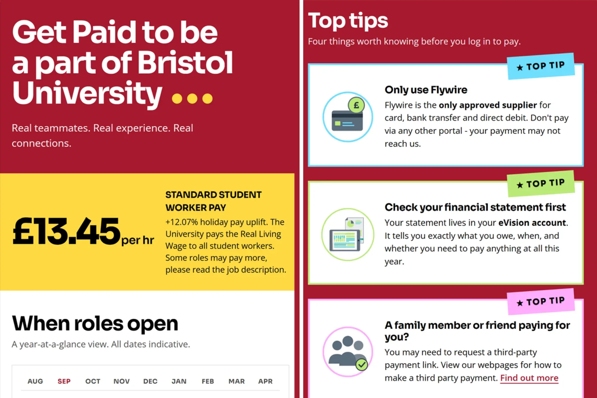 Infographics university of Bristol