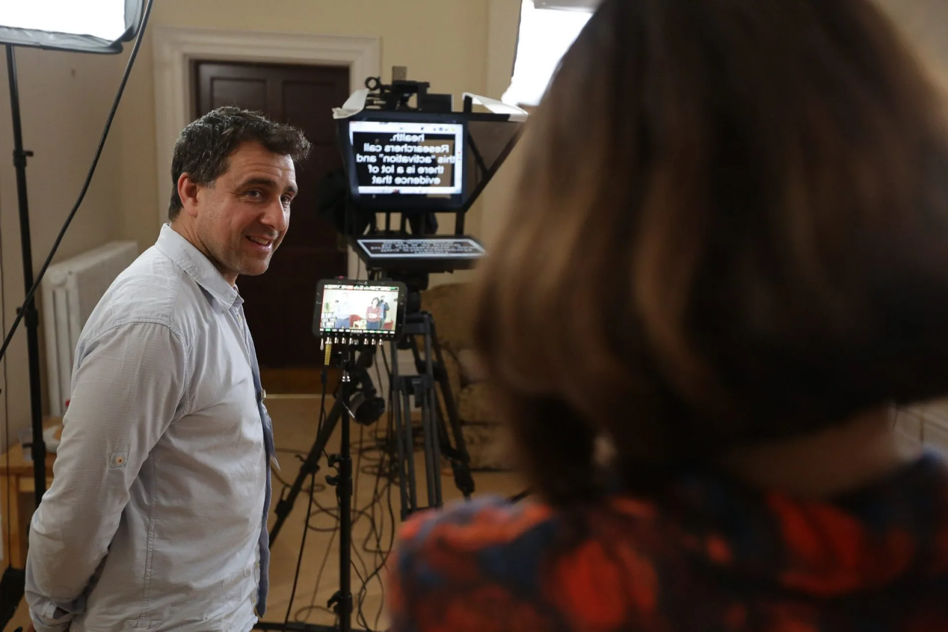 Still from Living Well With Cancer, film for Penny Brohn UK - Floating Harbour film production
