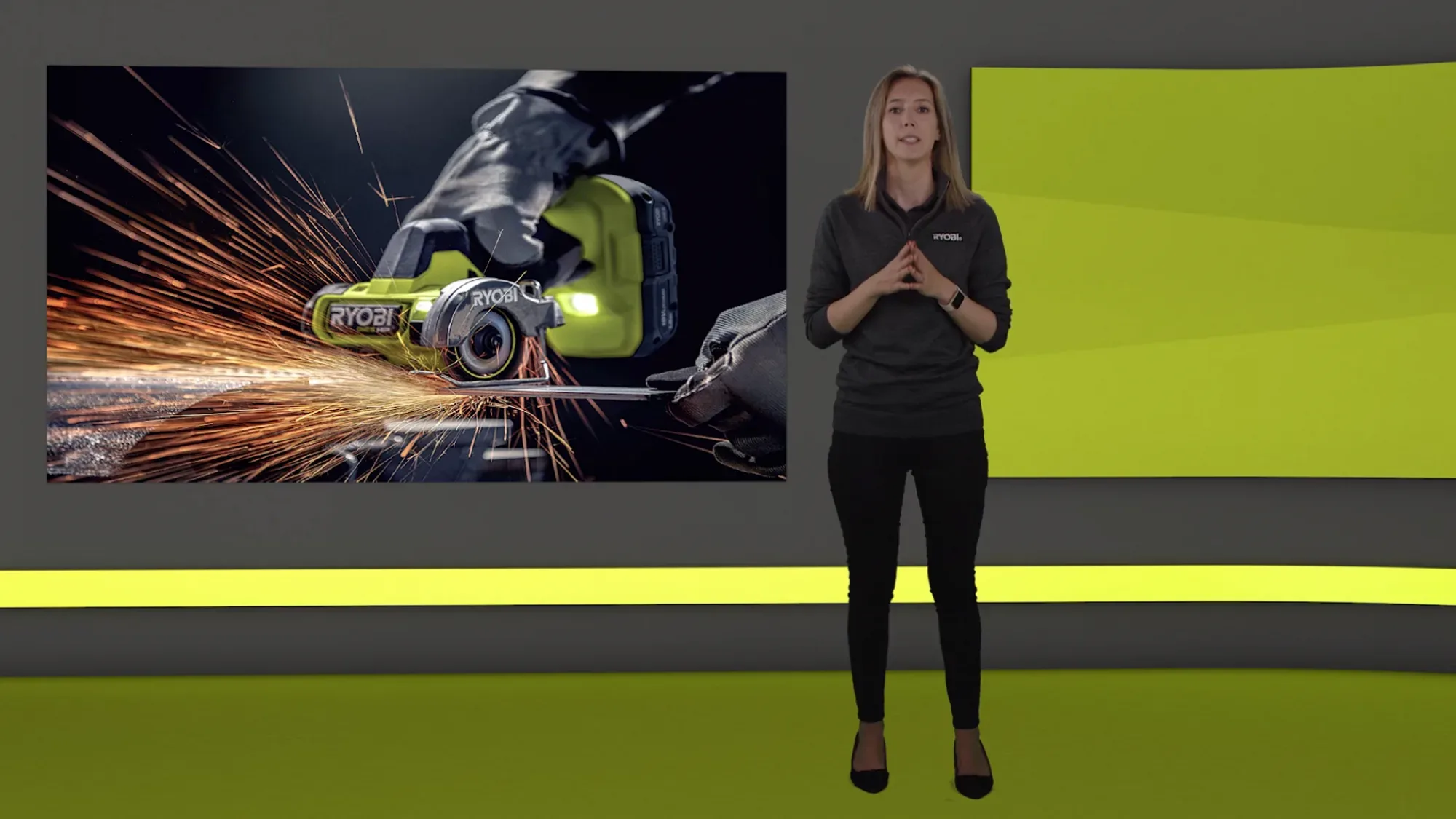 Media Assets for Interactive B2B Events - Ryobi event film - Floating Harbour Bristol