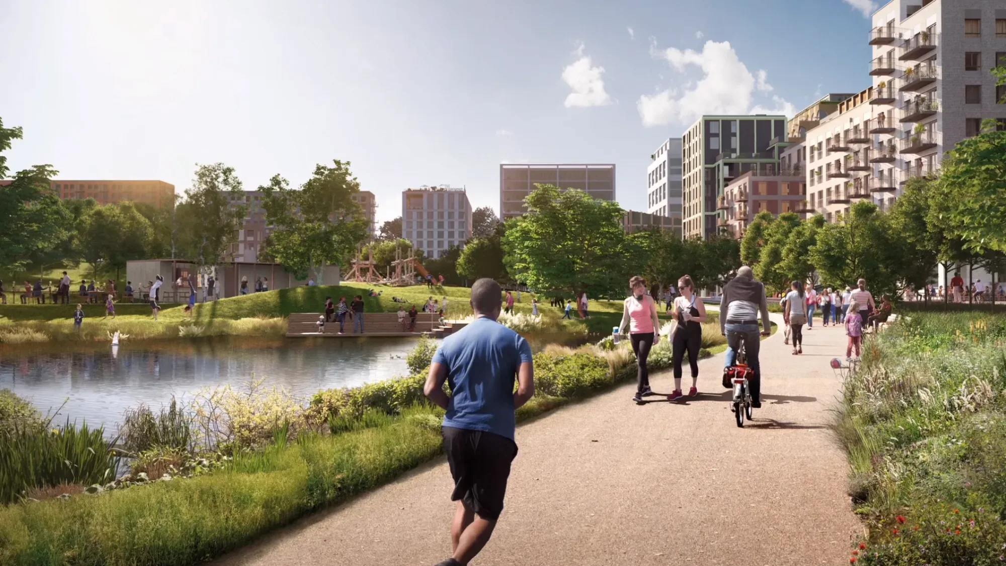 Still from Brent Cross Town, film for Argent - Floating Harbour film production