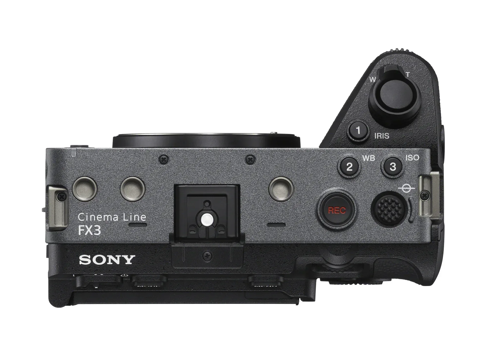 Sony FX3 cinema camera – top view